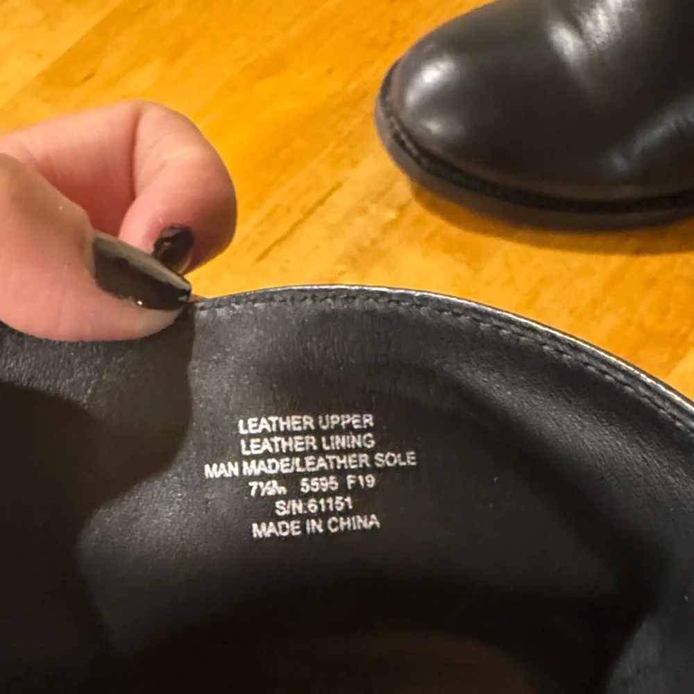 Tory Burch Black Leather Ankle Booties with Gold Logo - Picture 13 of 13